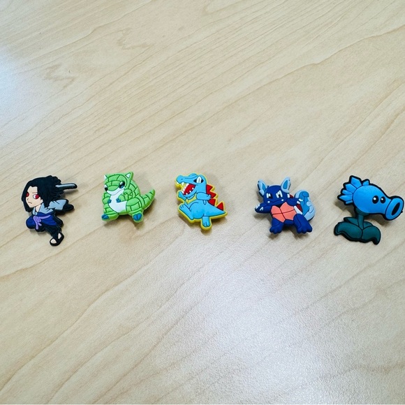 Anime & Pokémon Inspired Shoe Charms Bundle – Set of 5 - Picture 1 of 7